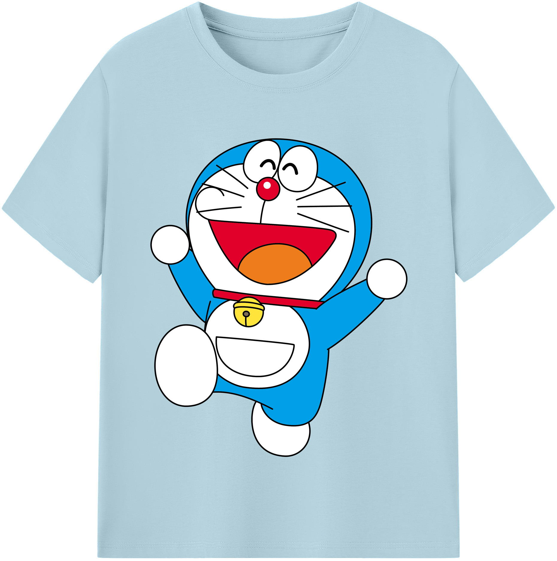 （画像用） ドラえもん Doraemon 綿100％半袖Tシャツ（フロントプリント）